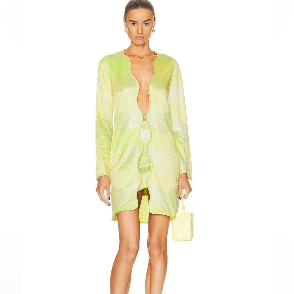 ALEXIS bia jacket top/duster in lime waves